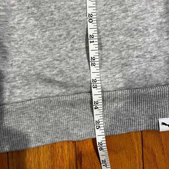 Puma Women's Heather Gray Half Collar French Terry Zip Up Track Jacket Sz XL/TG - Picture 11 of 11